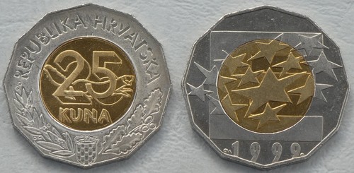 Croazia kuna - 25, moneta