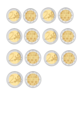 Croatia croazia 7x2 euro coin - croatia,