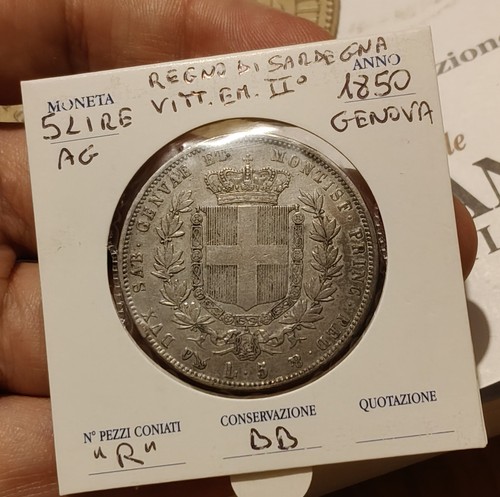 Lire 1850 genova rara - rara,
