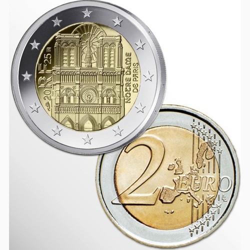 Euro francia 2025 notre - 2€,