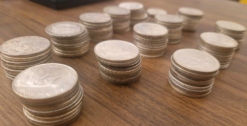 Lotto monete italiane - 10, 500
