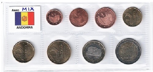 Andorra serie euro monete - andorra,