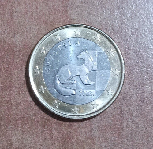 Moneta euro croazia 2023 - moneta,