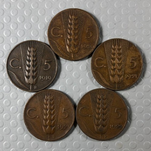 Lotto monete cent lira - 5,