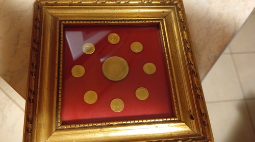 Quadro con monete oro fdc - 8,