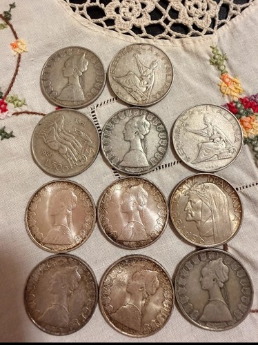 Moneta 500 lire - 500, d'argento