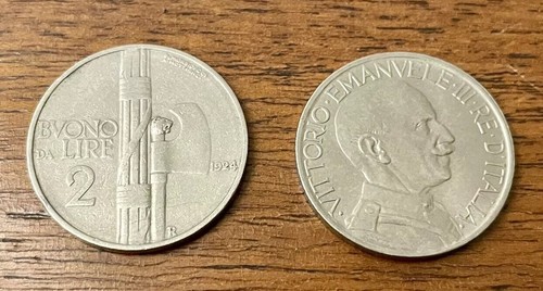 Moneta buono lire 1924 - moneta,